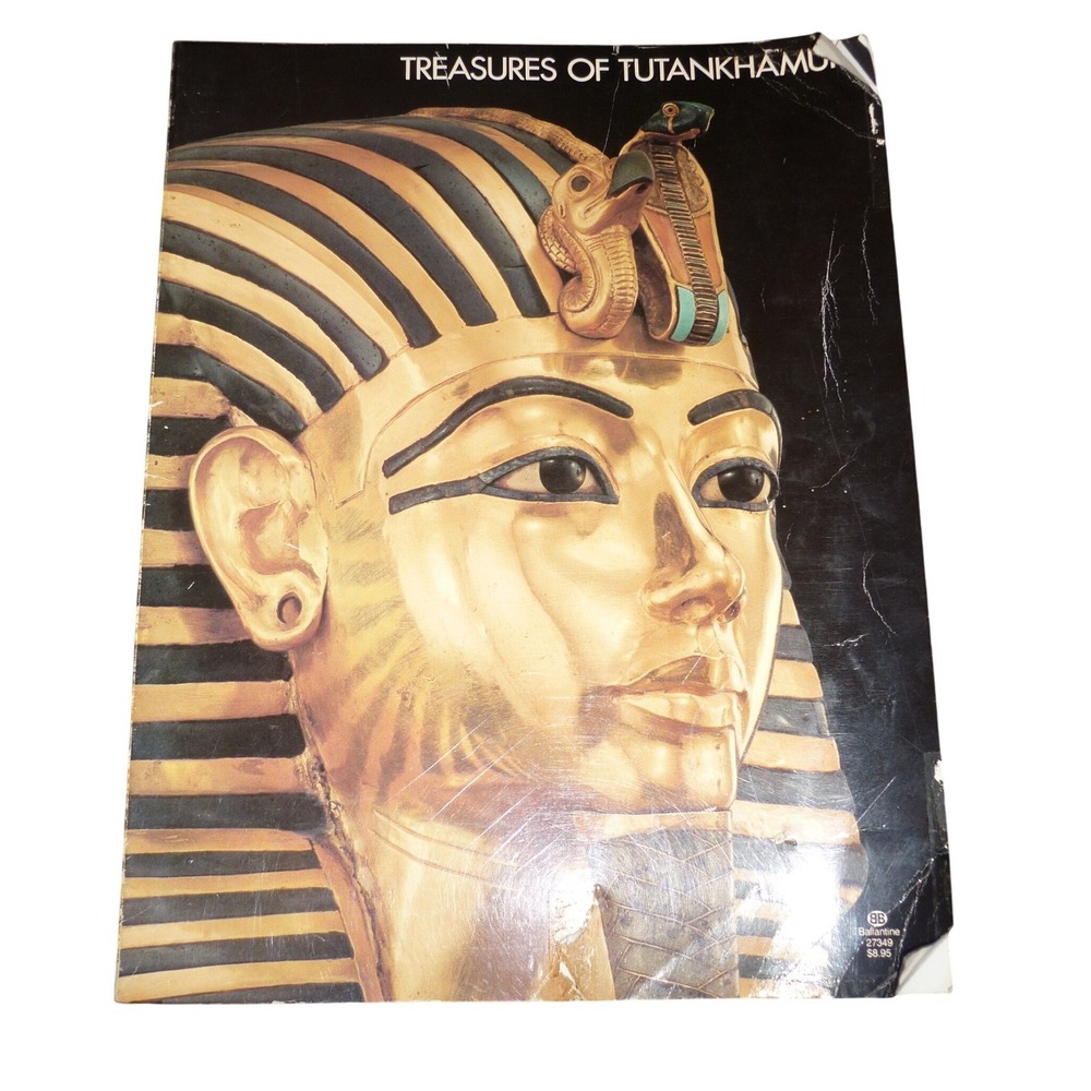 Treasures of Tutankhamun 1977 Ballantine Books Exhibition Catalog Softcover Book